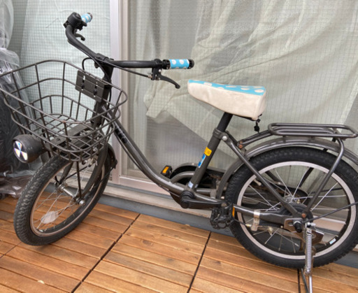 子供自転車⭐︎bikke 16インチ  ダークグレー 補助輪有