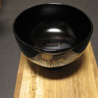 山中漆器　五代目　㐂八　金印　漆椀10客　新品未使用の画像