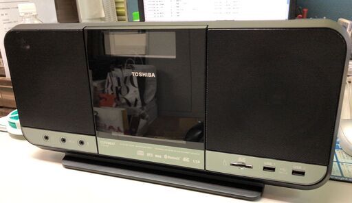 値下げ★中古★TOSHIBA　東芝 コンポ TY-CR100　SD/USB/CDラジオ　Bluetooth　本体のみ　現状品　通電確認・動作確認済　CD部分に難有り