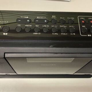 値下げ★中古★TOSHIBA　東芝 コンポ TY-CR100　SD/USB/CDラジオ　Bluetooth　本体のみ　現状品　通電確認・動作確認済　CD部分に難有りの画像