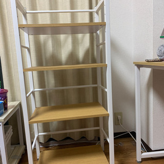 机と本棚セットで売ります！