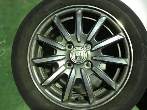 札幌市■ ホンダ / ENKEI製 純正アルミ 14×4.5J +40 4H PCD100 スポークホイール◆HONDA WHEEL N-VAN WGN BOX one エンケイ ②