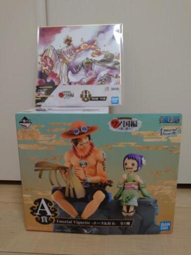 ワンピース　一番くじ　A賞 エース＆お玉＋おまけ
