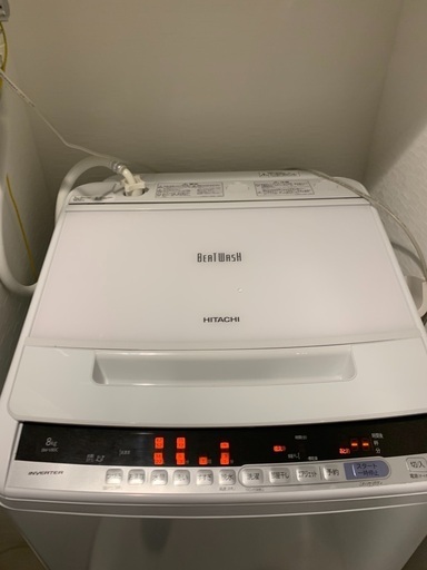 HITACHI 8kg 2019年　ビートウォッシュ　BW-v80c