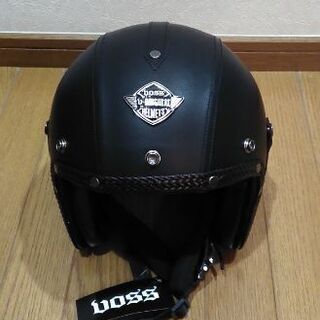 ★完売★SALE★☆新品☆　ブラック・レザー調ヘルメット