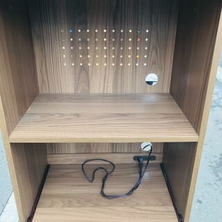 【リサイクルショップどりーむ荒田店】　6673　レンジ台　木目調　状態良い　の画像
