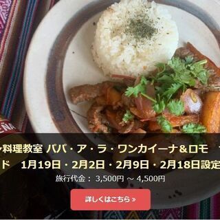 ラテン料理を一緒にCOOKING！＜ペルー料理＞【オンライン】
