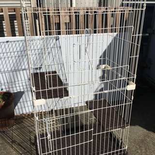 キャットタワー　2段　高さ130センチ