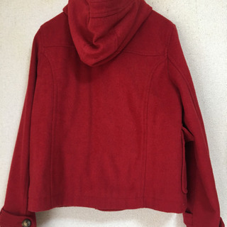 無料 子供用 赤のダッフルコートの画像