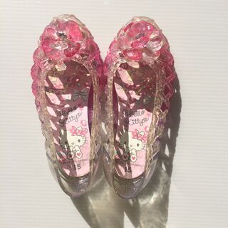 ハローキティクリアサンダル　15㎝