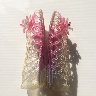 ハローキティクリアサンダル　15㎝の画像