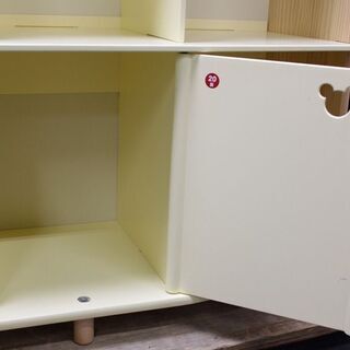 R2664) WorldFamily 中古ワールドファミリー　Disney　World Of English　ディズニー　組立木製ラック 収納家具 店頭取引大歓迎♪の画像