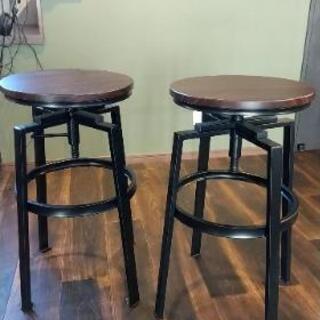 今週末まで！カウンターチェア　2脚セット