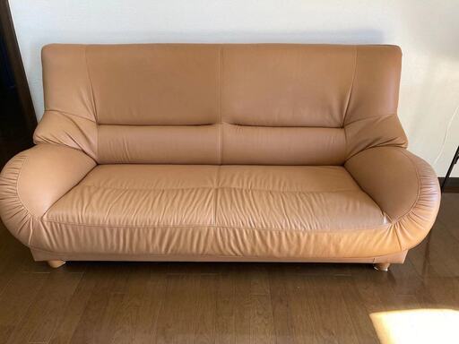 ソファ本体　中古　本革　2.5人掛け