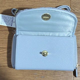 【未使用】GU  フェイクファーウォレット　ショルダーバッグ　GRAYの画像