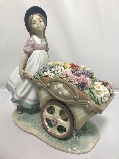 ioy0201 Lladro リヤドロ　『可愛いお花屋さん』　陶器人形/フィギュリン/置物/西洋陶器