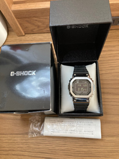 ほぼ未使用　美品　CASIO 腕時計 G-SHOCK Bluetooth 搭載 電波ソーラー GMW-B5000-1JF マルチバンド6 20気圧防水メンズ ブラック