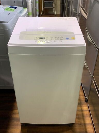 【苫小牧バナナ】2018年製 アイリスオーヤマ/IRIS OHYAMA 5.0kg 洗濯機 IAW-T502E ホワイト系 １人暮らし向け 清掃済み