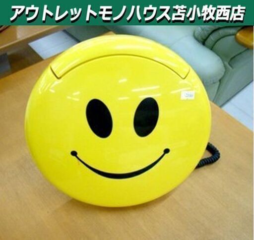 ジャンク品 電話機 スマイリーフェイス インテリア 苫小牧西店