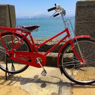 郵便自転車（丸石製）ロッドブレーキ　実用自転車　美品の画像