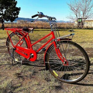 郵便自転車（丸石製）ロッドブレーキ　実用自転車　美品の画像