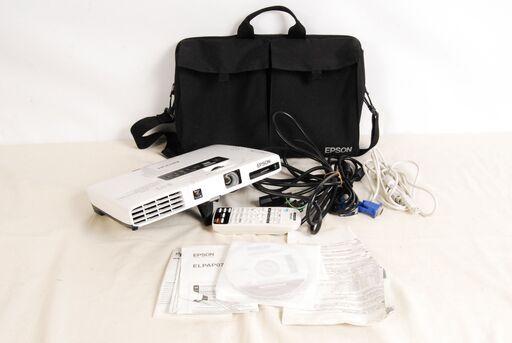 4512 ランプ時間(385H/121H) EPSON EB-1776W ELPAP07付 無線LAN接続可 エプソン プロジェクター リモコン バック付 愛知県岡崎市 直接引取可