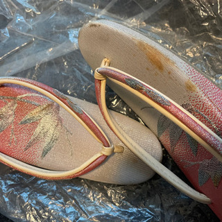和装小物　バックぞうりセット　中古の画像