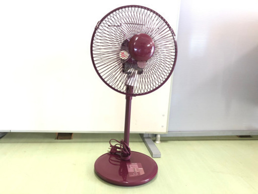 紫の扇風機　東芝扇風機　F-CA20　91年製　羽根径25㎝