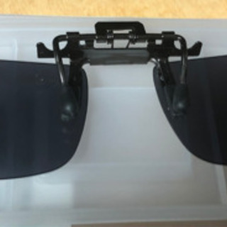 お話中　前掛けクリップ式サングラス　未使用の画像