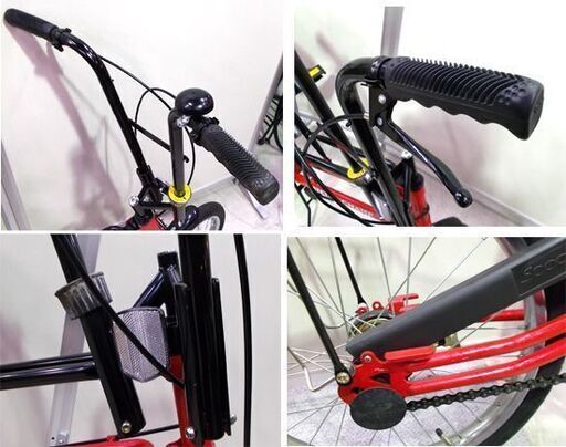 激レア SCOOMA スクーマ 折りたたみ自転車 18インチ フィールドチャンプ 赤/黒 1989年頃 フォールディングサイクル 札幌