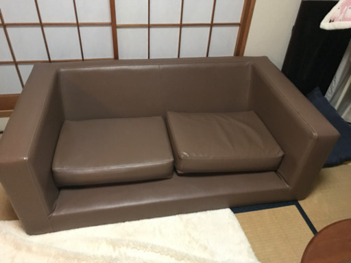 レザーの拭けるソファー
