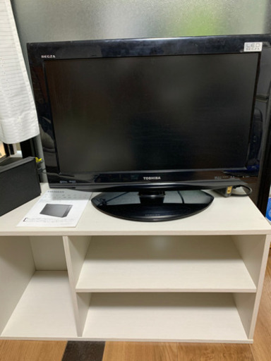 1／30日午前中引き渡し！REGZA 22型　テレビ　＋HDD＋テレビ台7000円