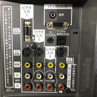 Panasonic 20V型液晶テレビの画像