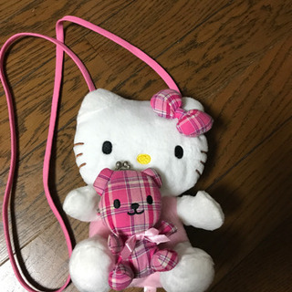 差し上げます！キティちゃんぬいぐるみポシェット