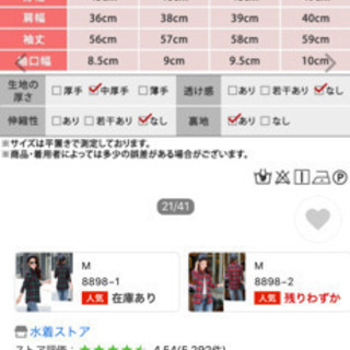 裏起毛フランネルブラウスの画像