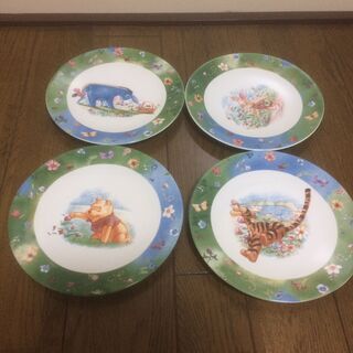 【無料】くまのプーさんの中皿 4枚 (8)