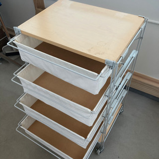 無印良品　ユニットシェルフ　帆布バスケットです。の画像