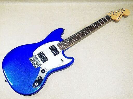 【苫小牧バナナ】美品 FENDER/フェンダー SQUIER/スクワイヤ ショートスケール エレキギター MUSTANG 音出しOK 本体のみ♪