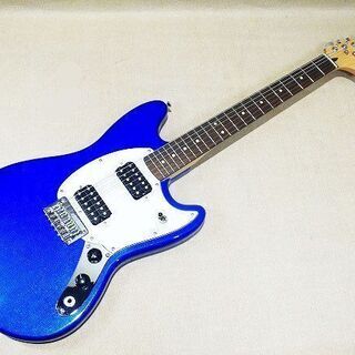 【苫小牧バナナ】美品 FENDER/フェンダー SQUIER/スクワイヤ ショートスケール エレキギター MUSTANG 音出しOK 本体のみ♪の画像