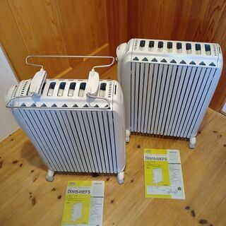 デロンギ オイルヒーター D091549EFS DeLonghi 布カバー付きの画像