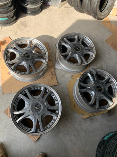 【希少】17インチ　6穴　メッキ　ホイール