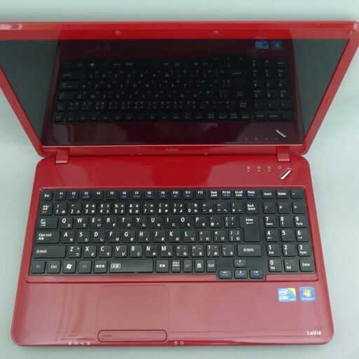 送料無料 レッド 新品SSD240GB ノートPC 中古動作良品 15.6型 NEC LS550DS3KS Core i5 4GB B