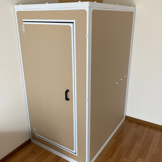 だんぼっち　三つ折りマットレスシングル、スツール付き