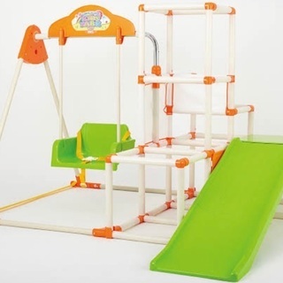 ジャングルジム　すべり台　おりたたみロングスロープキッズパークSPの画像