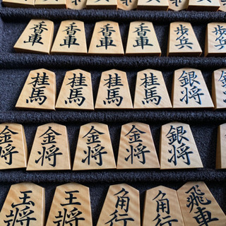 将棋の駒 将棋駒 本黄楊（御蔵島黄楊）銘駒 源兵衛清安 晴月作 | 前川榧碁盤店