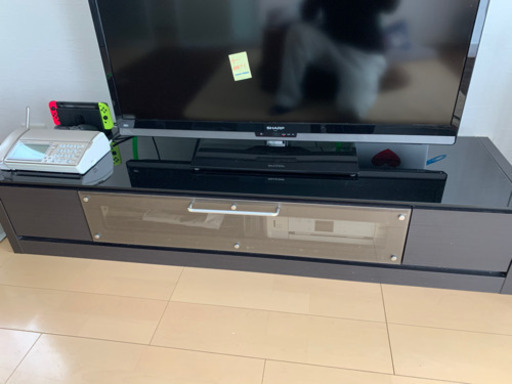 シャープ　47インチ　液晶テレビ　中古　テレビ台セット