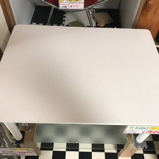【リサイクルショップ八光　田上店　】ニトリ　ホワイト　ローテーブルの画像