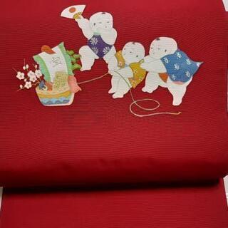 名古屋帯 唐子(童)宝船