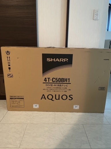 新品未使用　シャープ50インチ4K液晶テレビ 4T-C50BH1