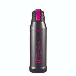 ⑫【新品・未使用】パール金属/NEWエナジーチャージャー/ダイレクトボトル/HB-3063/1100ml/ピンク×ブラック/水筒/スポーツ/ステンレスボトル/ポーチ付/の画像